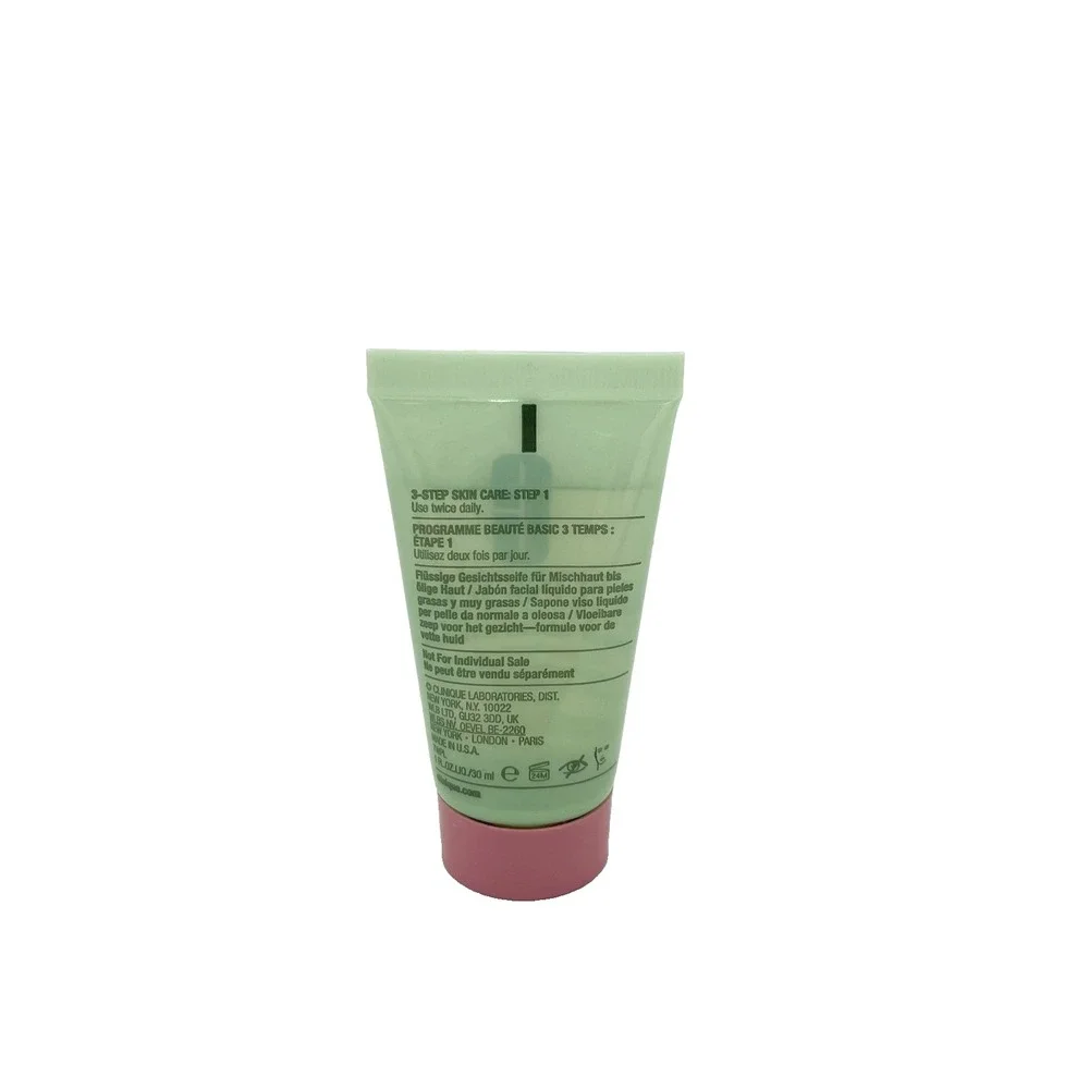 Clinique All About Clean Liquid Facial Soap Oily Skin Formula‎ 1 oz / 30 ml x 5